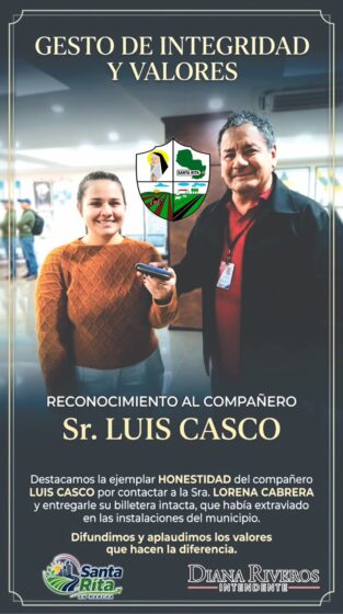 Gesto de integridad y valores